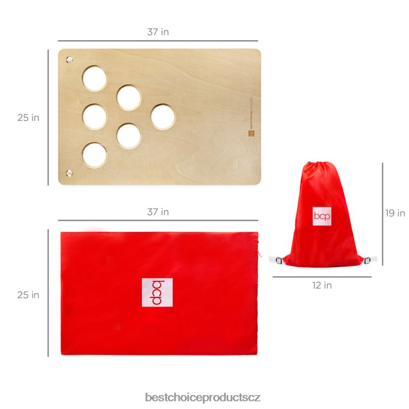 Best Choice Products Sada deskových her 2 v 1 Corhole a beer pong se 2 přenosnými taškami, 6 sedacími pytli hračka a hra | vícebarevný FF22861029