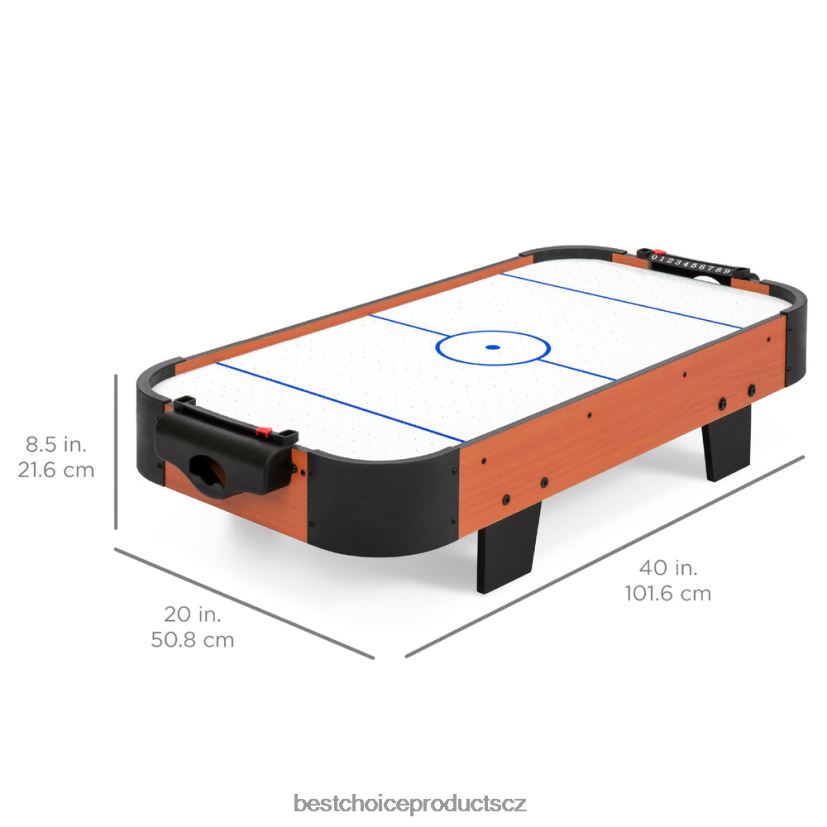 Best Choice Products stolní arkádová hra se vzdušným hokejem se 2 puky, 2 útočníky hračka a hra | bílý FF2286279