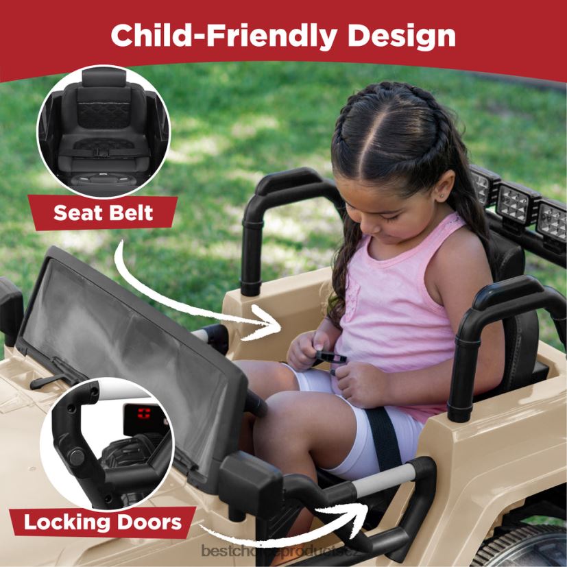 Best Choice Products 12V hračka pro děti na náklaďáku se 3 rychlostmi, led, dálkové ovládání, bluetooth hračka a hra | opálení FF2286537