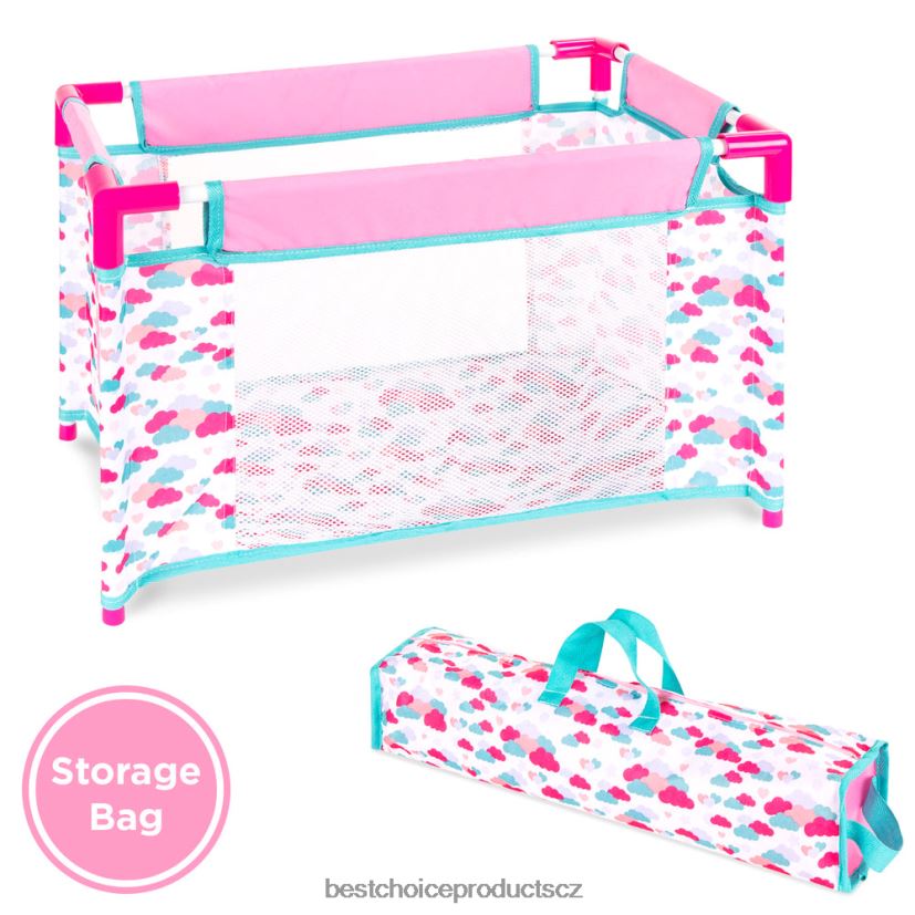 Best Choice Products dětská 15dílná 13,5palcová panenka pro novorozence na hraní rolí s příslušenstvím hračka a hra | růžový FF2286323