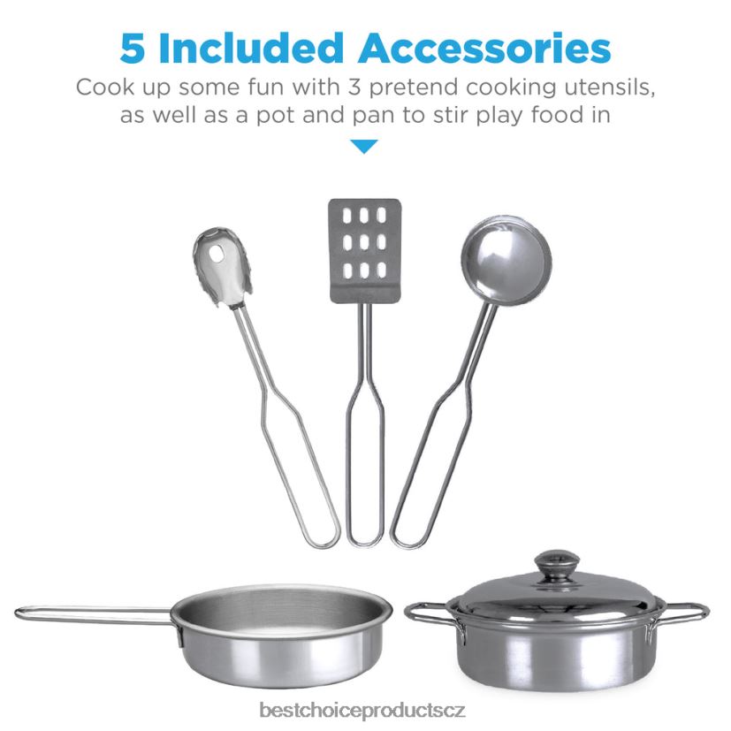 Best Choice Products dětská kuchyňka na farmě s tabulí, úložné police, 5 doplňků hračka a hra | zkosená růžová FF2286300