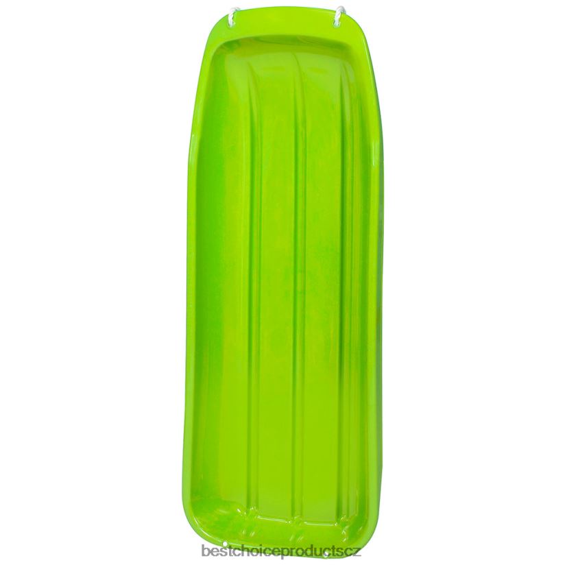 Best Choice Products 48palcová dětská sáňkařská sáňkařská deska s tažným lanem, zakřivené okraje hračka a hra | světle zelená FF22861025