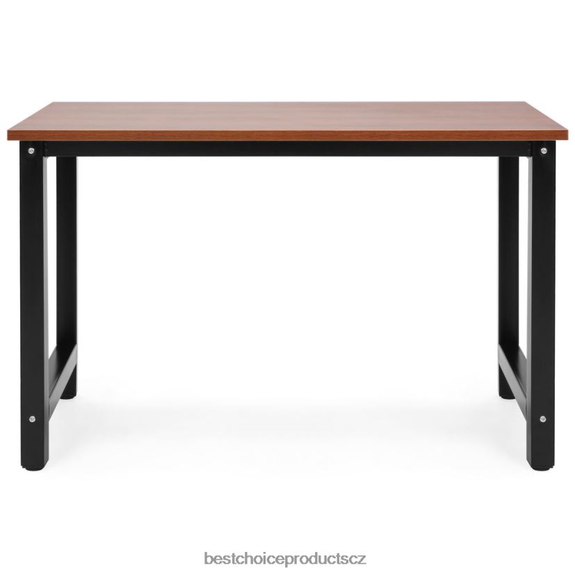 Best Choice Products 47,25 x 23,5 palce domácí kancelářský počítačový stůl pracovní stůl s nastavitelnými nohami doplněk hnědý FF22861274
