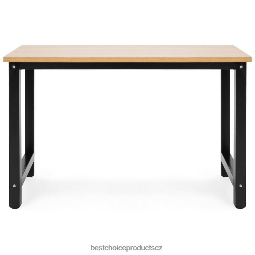 Best Choice Products 47,25 x 23,5 palce domácí kancelářský počítačový stůl pracovní stůl s nastavitelnými nohami doplněk světle hnědá FF22861275