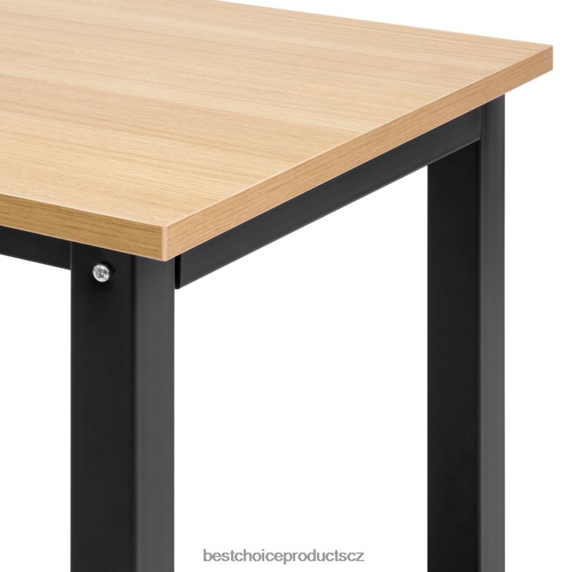Best Choice Products 47,25 x 23,5 palce domácí kancelářský počítačový stůl pracovní stůl s nastavitelnými nohami doplněk světle hnědá FF22861275