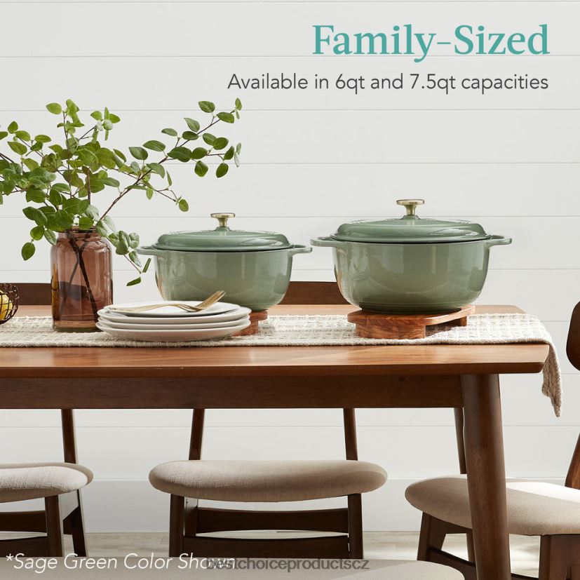 Best Choice Products litinové kuchyňské nádobí pro holandskou troubu se smaltem, rukojeti doplněk Červené FF2286325