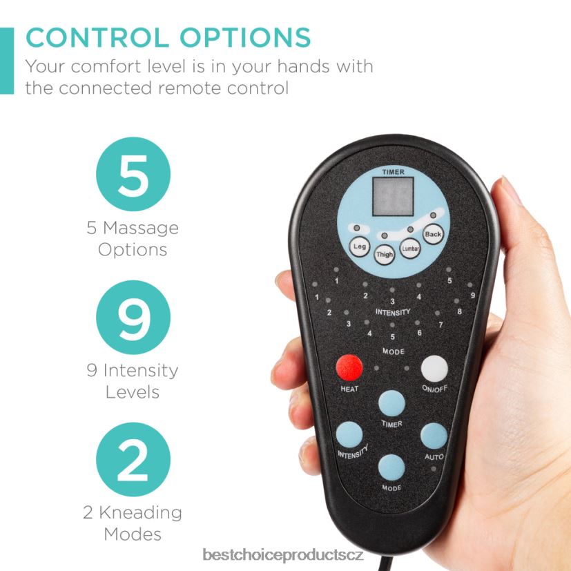 Best Choice Products Umělá kůže elektrické masážní polohovací křeslo s otomanskou stoličkou, dálkové doplněk Černá FF2286358