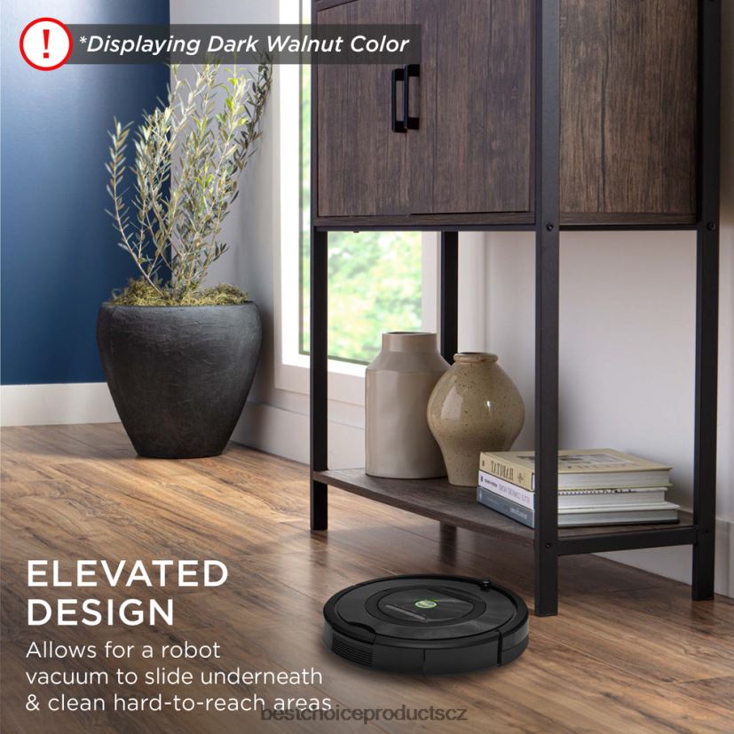 Best Choice Products úložná knihovna do obývacího pokoje, chodník se skříňkou, zvýšené provedení doplněk světlý dub FF2286386