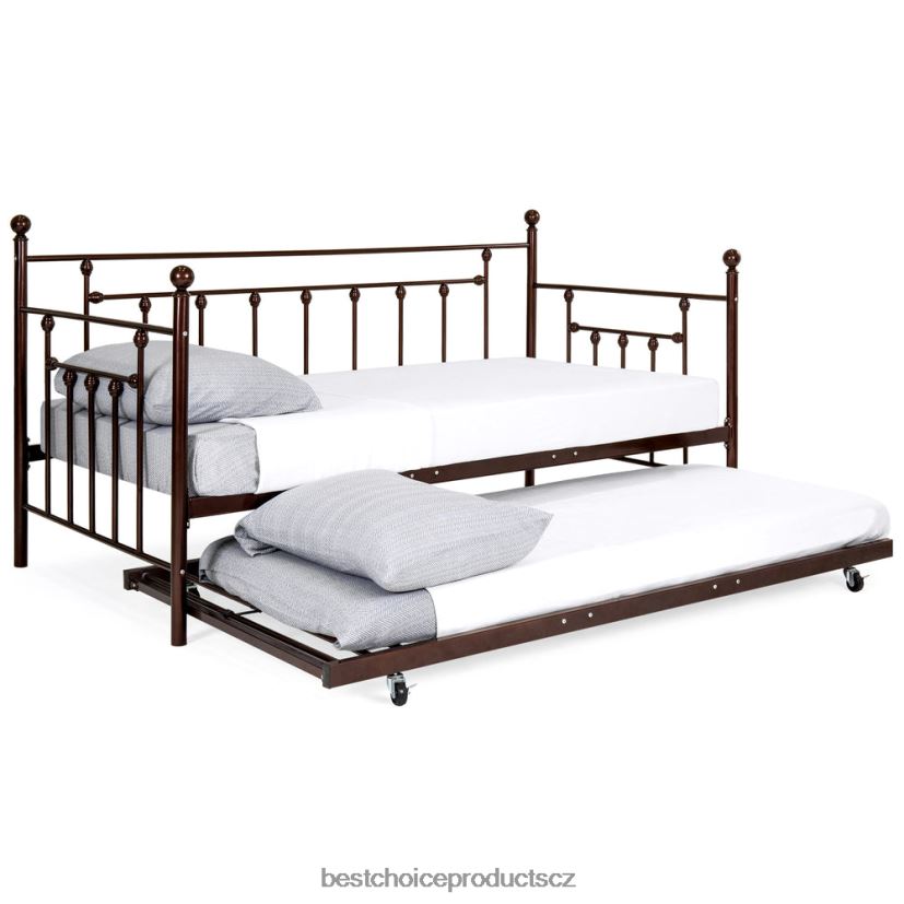 Best Choice Products Kovový rám pohovky dvojité velikosti s kolébkou, nástavce doplněk bronz FF22861271