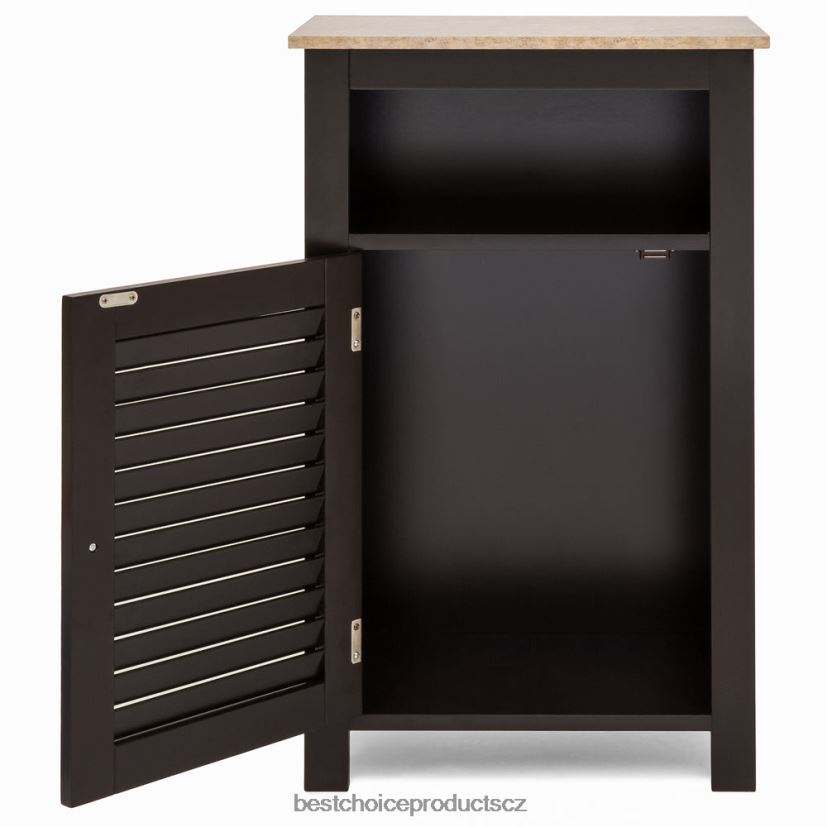 Best Choice Products koupelnová podlahová úložná skříňka doplněk espresso FF22861292