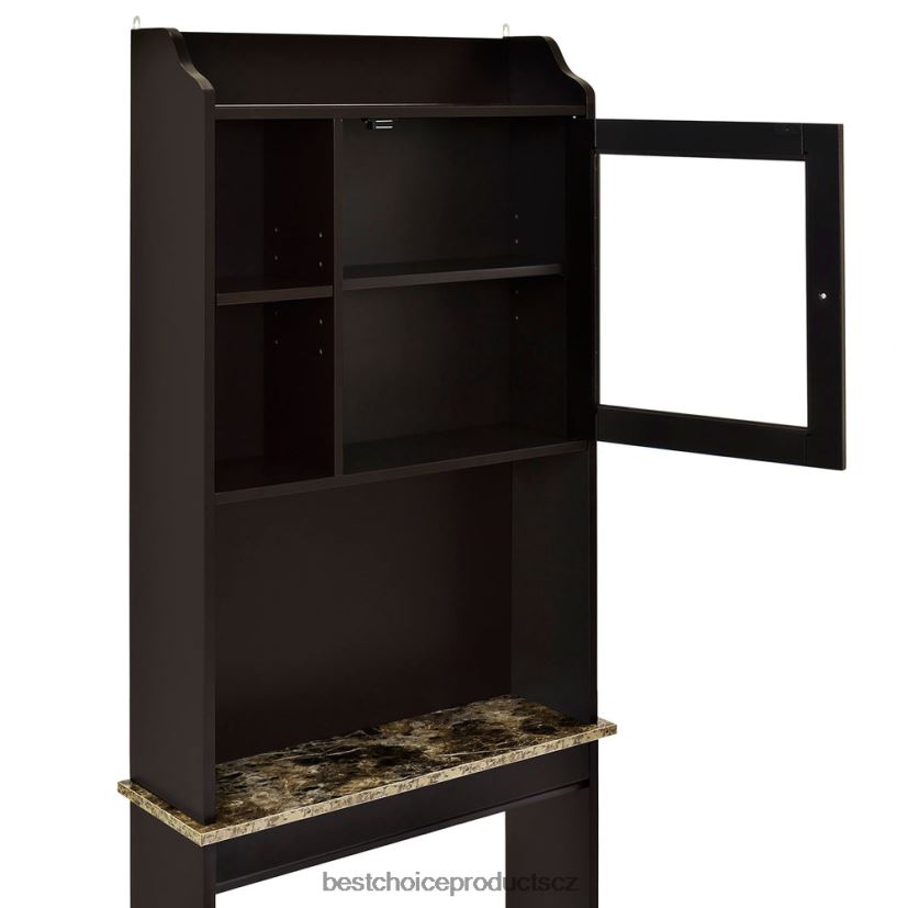Best Choice Products koupelnová skříňka nad toaletou s 1 dvířky doplněk espresso FF22861287