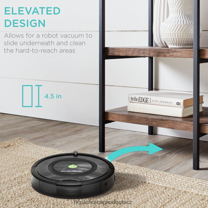 Best Choice Products 4patrový průmyslový konzolový stůl s vysokou policí doplněk tmavý ořech FF2286725