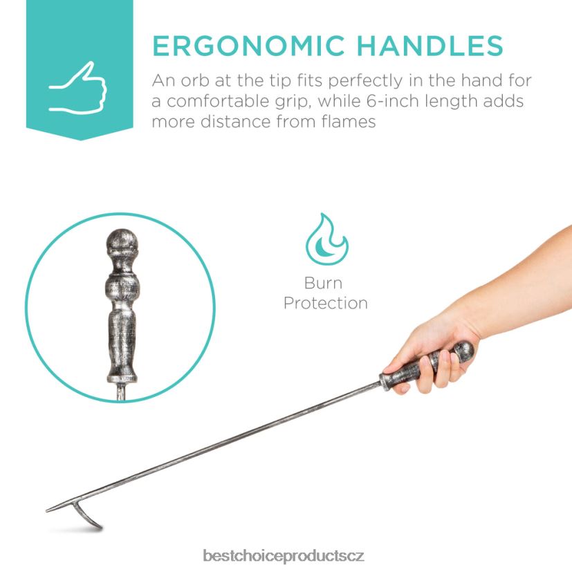 Best Choice Products 5dílná rustikální sada nářadí pro vnitřní venkovní krb a ohniště se stojanem doplněk cín FF2286705
