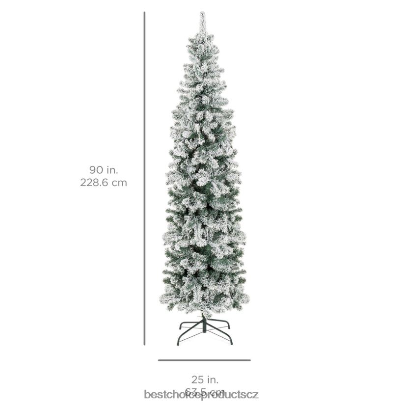 Best Choice Products sníh se hrnul umělá tužka vánoční stromeček sezónní vydržet FF2286195