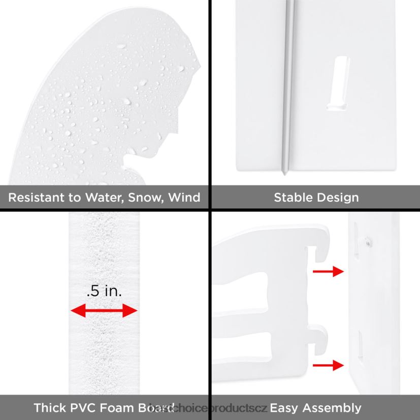 Best Choice Products vánoční betlém dekorace na dvůr s voděodolným pvc sezónní bílý FF228666