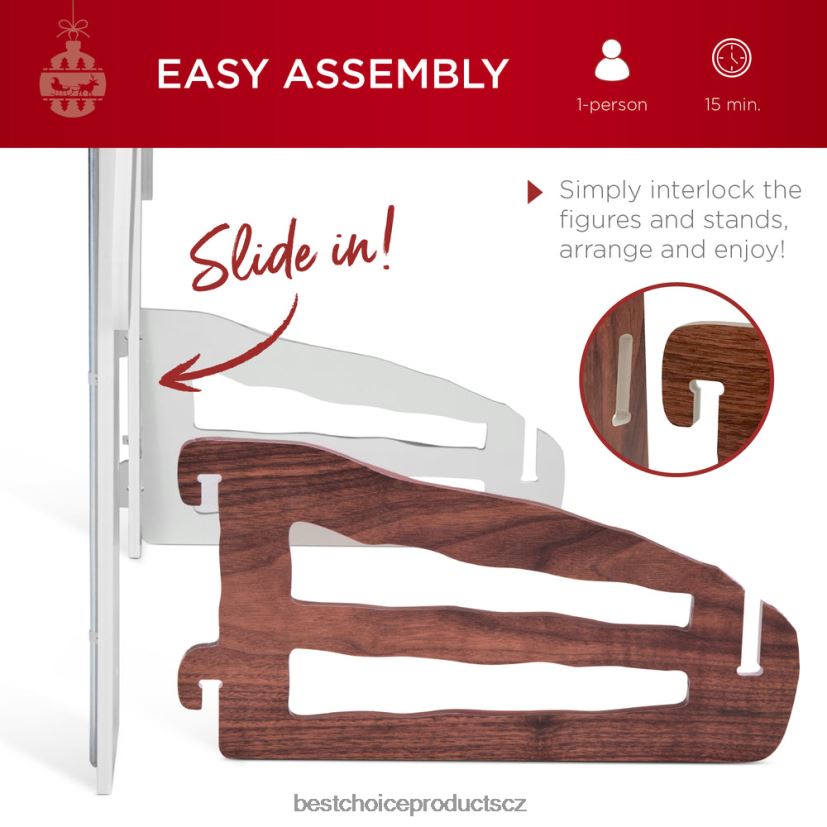 Best Choice Products vánoční betlém dekorace na dvůr s voděodolným pvc sezónní vícebarevný FF228667