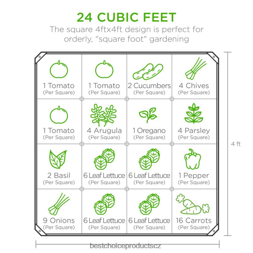 Best Choice Products venkovní kovový zvýšený zahradní záhon na zeleninu, květiny, bylinky trávník a zahrada | šedá FF2286452