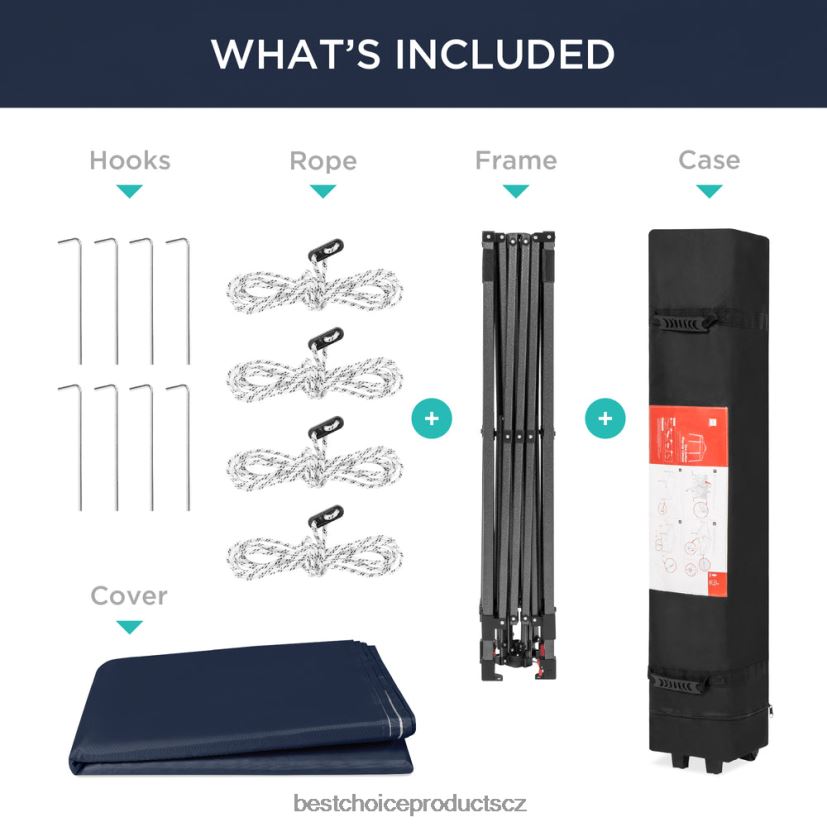 Best Choice Products okamžitá vyskakovací stříška pro jednu osobu s taškou na kolečkách venkovní bydlení | modrý FF22861052