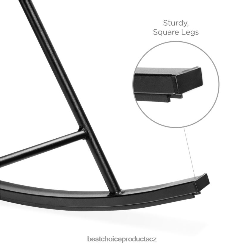 Best Choice Products 3dílná sada bistro houpacího křesla acapulco na terasu z tkaného lana venkovní bydlení | modrý FF22861419